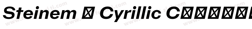 Steinem - Cyrillic C字体转换